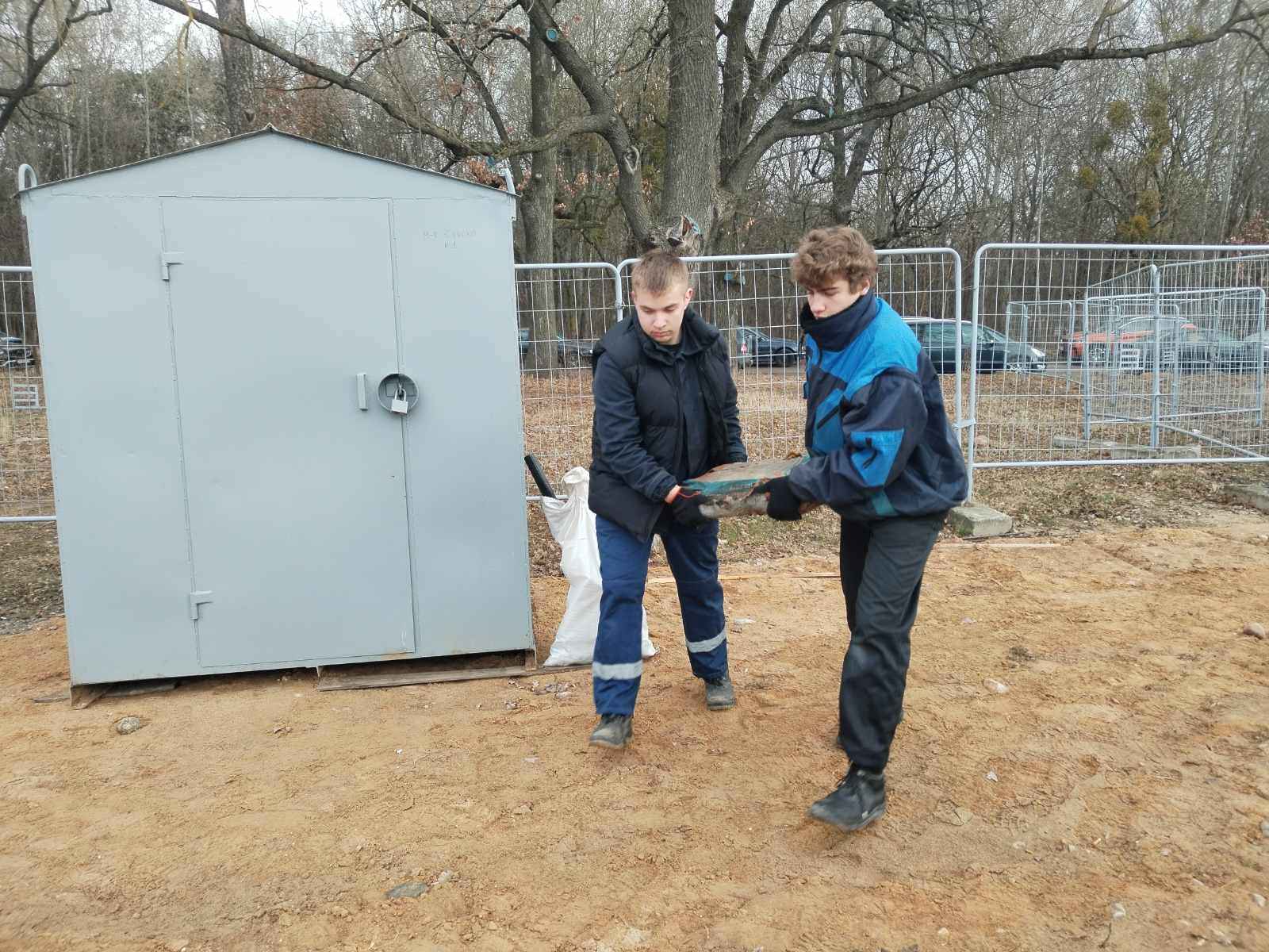 Благоустройство будущей больниц